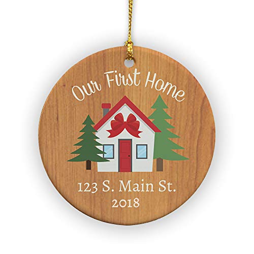 GiftsForYouNow Our First Home Personalized Christmas Ornament, 2.75