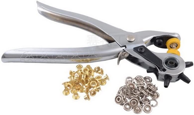 Multi-function Portable Puncher Heavy Leather Hole Punch Hand Pliers Belt Holes Punches
