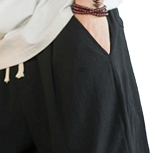 Pantalones Casuales de Lino y Algodón para Hombre miniatura 2