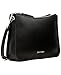 Calvin Klein Reyna Novelty Messenger Crossbody, Black/Silver Combo