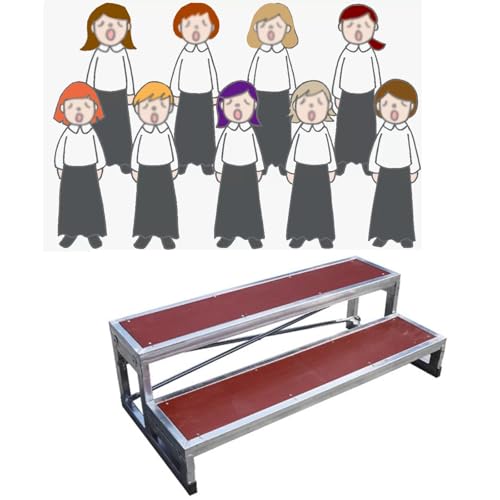 Élévateurs de chœur pliables pour résoudre le manque de visibilité de vos choristes sur scène