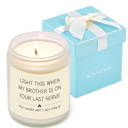 Sister in Law Gifts Funny Wedding Gifts 9 oz Lavender Scented Candle with Gift Box Funny Christmas Valentines Wedding Day Candle for Brothers Girlfriend Sister-in-Law Birthday Gift