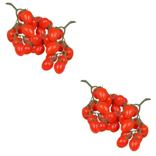 Fausses tomates cerises Cabilock lot de 2 pièces pour décoration maison