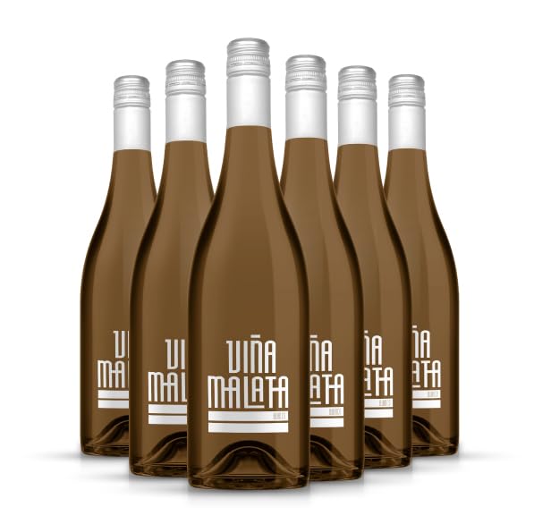 Barón de Turís, Caja de 6 botellas, Vino blanco afrutado Viñamalata 100% Moscatel, Medalla de Oro