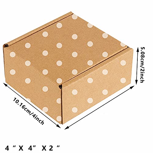 25 Pack Small Shipping Boxes For Business, Corrugated Small Cardboard Boxes For Shipping, Recyclable Packaging Boxes, Mailer, Gift Packing, Crafts Packing, Jewelry Boxes Shipping(4" X 4" X 2") #TOP1