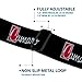 Buckle-Down Seatbelt Belt - 1972 CAMARO Script Emblem Black/Silver/Reds - 1.5