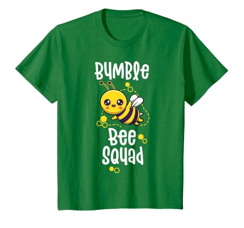 Bumble Bee Squad Honey Bumblebee Teacher Team Group T-Shirt, Youth, Kelly Green, Small