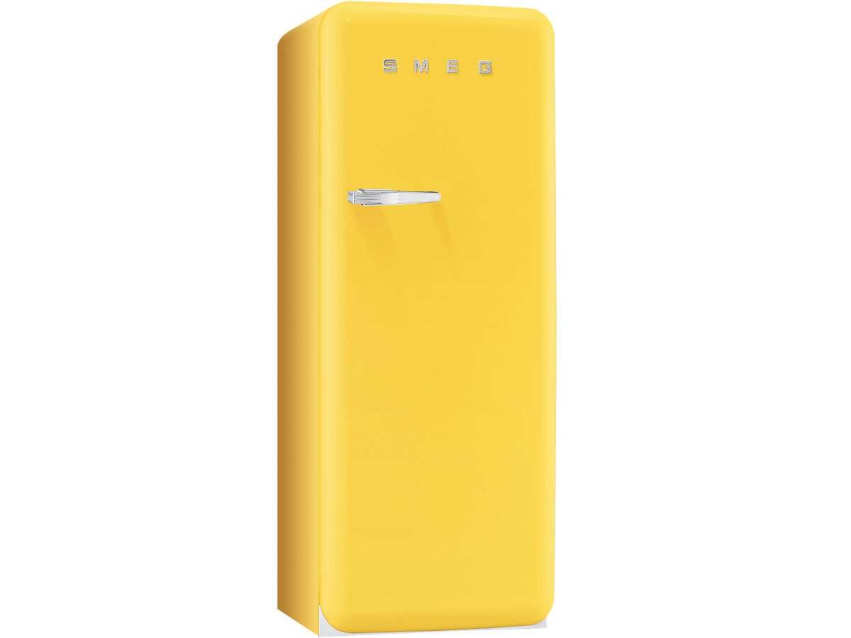 Smeg FAB28RG1 - Frigorifero da terra/A++ / 248 L/giallo/con congelatore integrato/arresto a destra