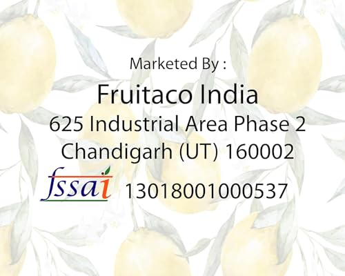 Image of Fruitaco Yellow Lemon Juice Concentrate - Pack of 6 (1500ml) | Equivalent to 150 Lemons | Pocket Bottle | Easy to Use in Cooking, Beverages, Shikanji, Lemonade & More