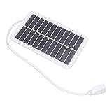 SILICIUM POLYCRISTALLIN: Le mini chargeur de panneau solaire est fabriqué en silicium polycristallin pour une stabilité et une fiabilité de sortie à long terme.