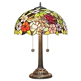 Conception de vitrail véritable : les abat-jour en vitrail sont soigneusement conçus et fabriqués à la main par un maître. Selon la couleur et le ton de la lumière, la lampe de bureau présentera différents effets d'ambiance.