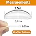 Adhesive Nose Pad,12 Pairs 1.3mm Ultra Thin Stick On Eyeglass Nose pad with Super Sticky Backing,Silicone Anti-Slip for Glasses Sunglasses