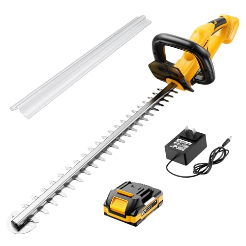 EWORK 20V Cordless Hedge Trimmer 22-Inch Electric Bush Trimmer, 5...