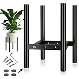 Virekm Adjustable Plant Stand,Bamboo Plant Stand,Indoor Outdoor Plants Stands,Corner Flower Holder f