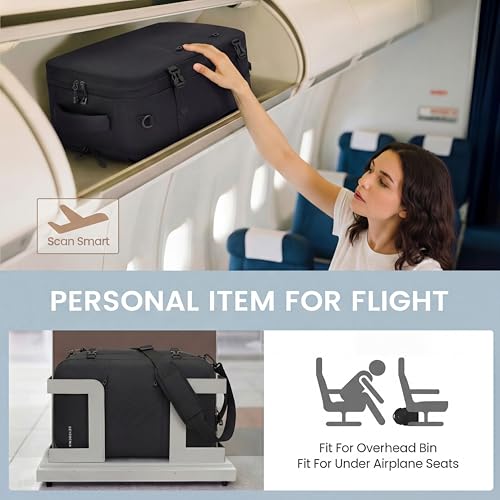 seyfocnia Kleidersack FüR Damen Und Herren, Große Anzugtasche, Weekender Reisetasche Anzugtasche Laptop Rucksack faltbare reisetasche Rucksack handgepäck flugzeug