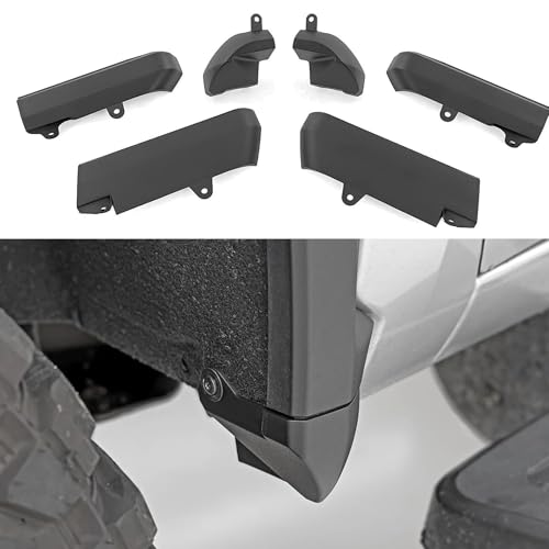 Image of Mud Flaps Delete Compatible with Chevy Silverado 2500 /3500HD (2020-2025) Accessories Splash Guards All Weather Fender Guard Mudguards Sediment Protection No Need to Drill Holes