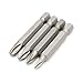 VIGANI Adapter Drill Bits,Driver Bits Set, Screwdriver Bits 4Pcs 50mm Long Electric Screwdriver Bit Set Household Repair Tools 1/4