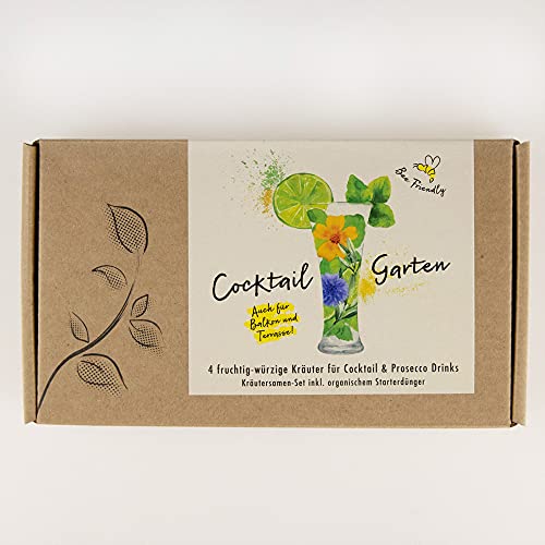 COCKTAIL GARTEN Geschenkbox - Samen von 4 fruchtig-würzigen Kräutern für Cocktail & Prosecco Drinks Cover