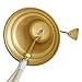 Heavy Duty Hanging Bell Dinner Bell Outdoor Bell Bracket Mount Wall Bell Indoor Rope Bell Ship/Boat/Nautical/Door/School/Reception/Home/Church Bell(Gold)