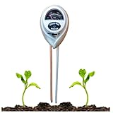 ► Función 3 en 1: el versátil medidor de suelo está equipado con una función 3 en 1, con la que se pueden probar la humedad del suelo, el valor de pH y la luz solar de las plantas. Te permite saber cuándo necesitas cambiar o ajustar el agua, el pH y la iluminación para interiores y exteriores. Para usar en cualquier planta. Por favor, no coloque el probador en el suelo durante mucho tiempo, limpie el probador de suelo a tiempo y guárdelo después de su uso.