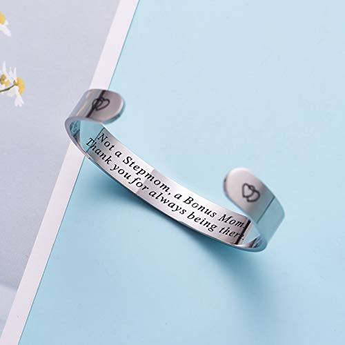 LParkin Bonus Mom Gifts Bracelet for Stepmom Thoughtful Gift For Step mother Cuff Bracelets Jewelry3