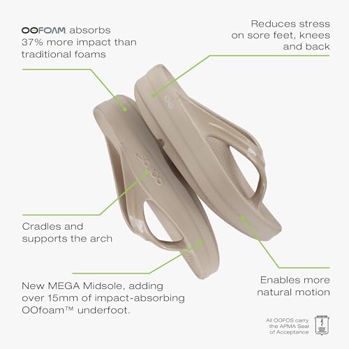OOFOS Oomega Thong Sandal Womens Shoes4