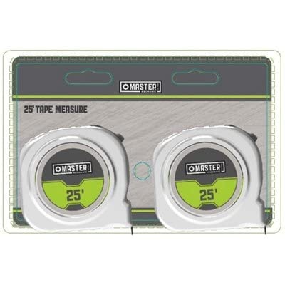 Tape Measure, Nylon Coated Blade, Stud Markers, 1-In. x 25-Ft., 2-Pk