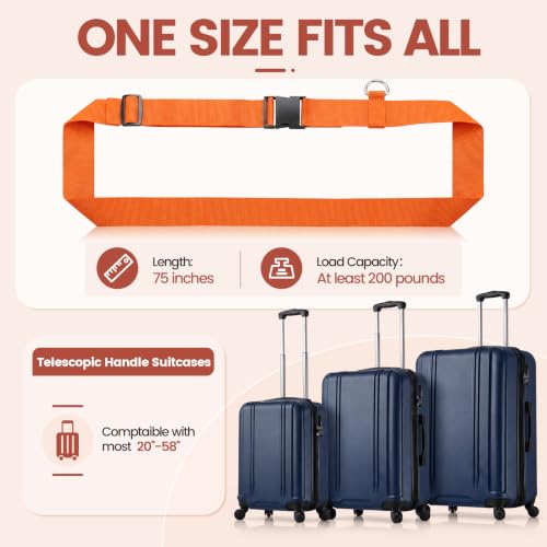 Image of Orzbow Car Seat Belt for Suitcases, Car Seat Strap to Convert Kid Carseat and Carry-on Luggage, Stable & Durable, Baby Airplane Travel Essential
