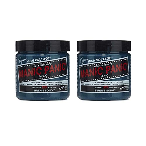 Manic Panic Semi-Permament Haircolor Sirens Song 4 Ounce Jar (118ml) (2 Pack)