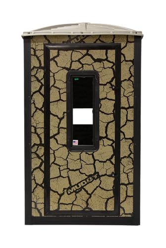 Muddy Gunner Box Blind/Steel Wall Construction/Cracked Mud...