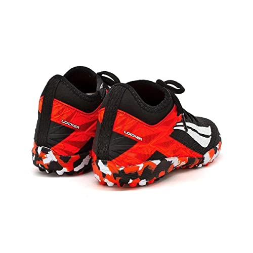 Chuteira Penalty Society Rx Locker Kids Y-3 Preta e Vermelha - Infantil -