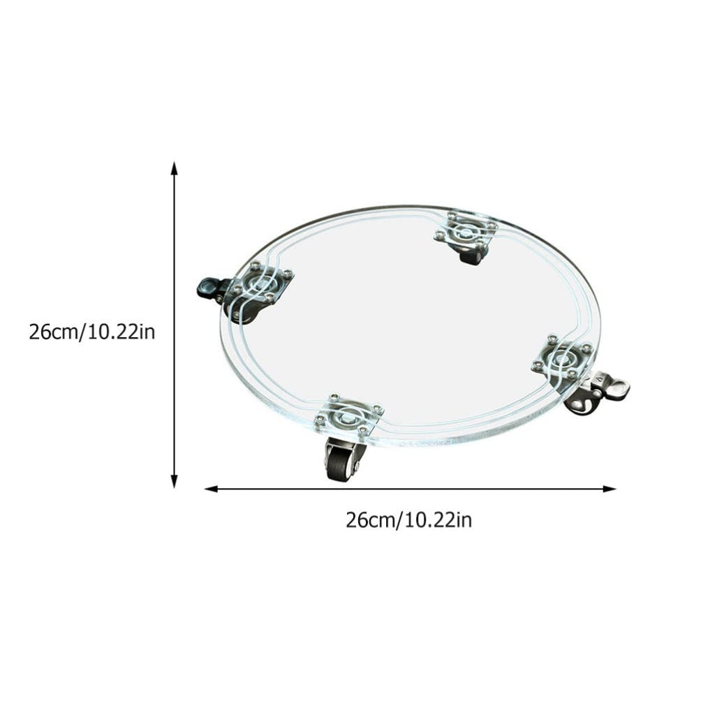 YARNOW Vassoio per Piante con Ruote Mobile in Plastica Resistente