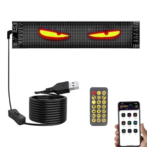 Ojos LED para parabrisas de coche solución decorativa para destacar en concentraciones