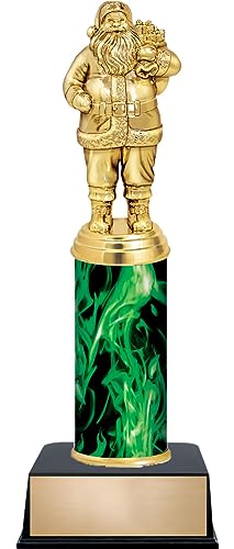 Personalized Christmas Trophy, 11" Santa Claus Trophy Award, Customize Now