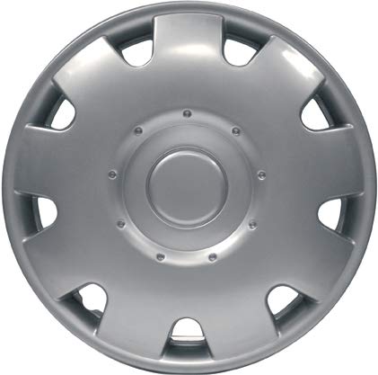 Image of Streetwize SWWT12 Chrome Deep Dish Wheel Cover Set - 13 in. Hubcap, ABS/PP Wheel Trim - Silver | Automotive Exterior Car Accessories