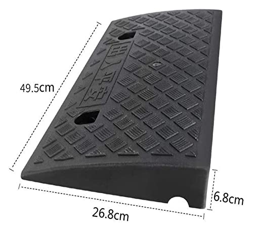 Rampa plástica antideslizante multifuncional para subir escalones con almohadilla triangular portátil, color Dolphin Waves, tamaño 49.5 x 26.8 x 6.8 cm miniatura 2