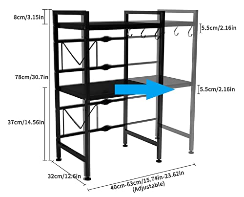 Support de rangement pour micro-ondes extensible : fini le plan de travail encombré