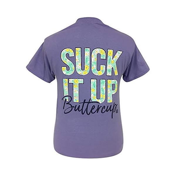 Girlie-Girl-Originals-Suck-It-Up-Buttercup-Violet-Short-Sleeve-T-Shirt Girlie Girl Originals Suck It Up Buttercup Violet Short Sleeve T-Shirt (X-Large)