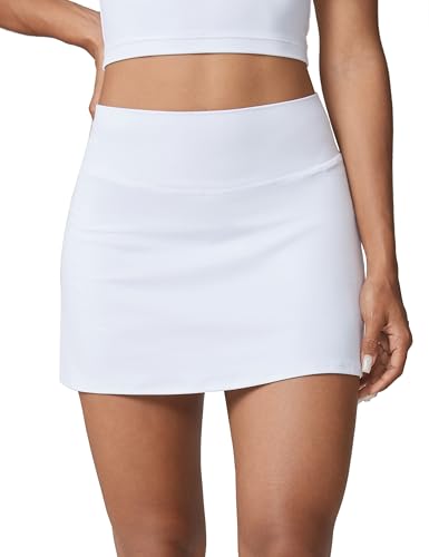 UNISSU Hugcurve High Waisted Tennis Skirts White Small