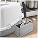 Happyyami Cat Litter Scoop Holder Multi-Functional Stand for Storage Fits Standard Litter Scoopers Grey Organizer for Cleaning and Storage