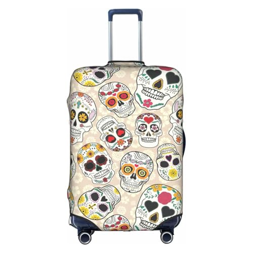 Housse de bagage personnalisée motif mexicain blanc taille XL