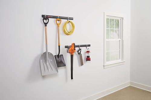 Miniatura 10 de Rubbermaid FastTrack - Ganchos de almacenamiento de garaje, kit de ganchos todo en uno y organizador de herramientas, 8 piezas, resistentes para