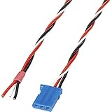  Servo Anschlusskabel Deluxe [1x Futaba - 1x offene Kabelenden] 0.5 mm² verdrillt Reely