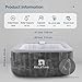 Inflatable Hot Tub 2-3 Person 110 Air Jets, Portable Blow Up Hottub with Cover, Built in Heater Pump, Square Outdoor Spa, Cup Holder, 2 Filters