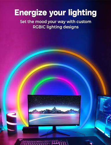 Tira LED Neón RGB 16.4ft Control App y Remoto Impermeable miniatura 2