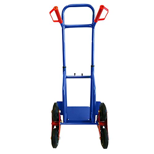 Foto von Grafner Treppensteiger Sackkarre klappbar, Belastbarkeit 200kg, sternförmige Räder, solide Stahl-Ausführung, Treppen Sackkare Bordstein Umzug