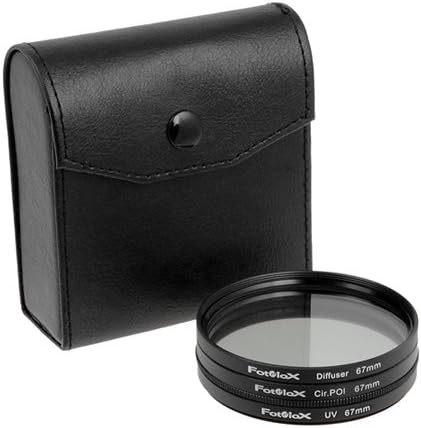 Fotodiox Filter Kit, UV, Circular Polarizer, Soft Diffuser, 67mm for Canon, Nikon, Sony, Olympus, Pentax, Panasonic Camera Lenses.