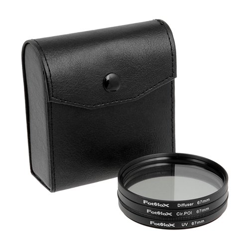 Fotodiox Filter Kit, UV, Circular Polarizer, Soft Diffuser, 67mm for Canon, Nikon, Sony, Olympus, Pentax, Panasonic Camera Lenses.