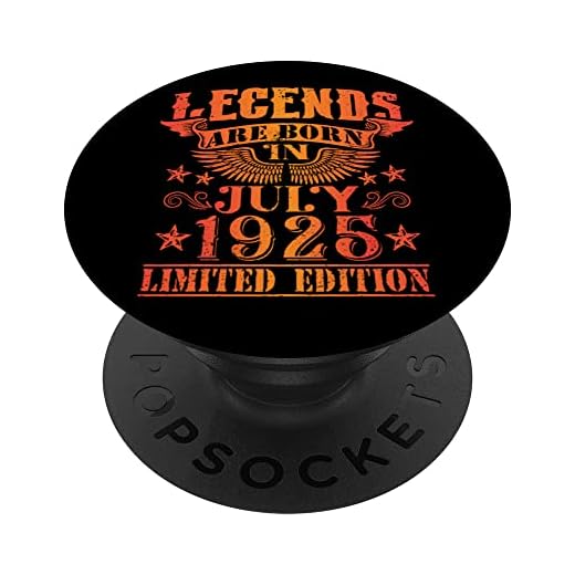 Cumpleaños Julio 1925 Edición Limitada Regalo Legend July PopSockets PopGrip Intercambiable