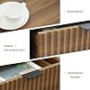Mesa Consola Estriada Nasonet, Mesa de Sofá de Madera con Almacenamiento y Cajones, Mesa de Entrada de Estilo Granjero para Detrás del Sofá para Entrada, Pasillo, Sala, Café 8